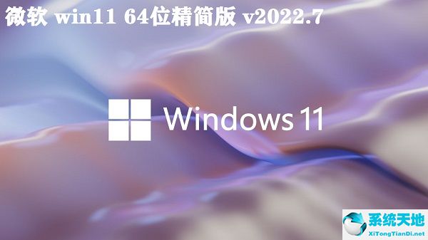 微软 win11 64位精简版 v2022.7